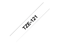 Brother TZe-121 - sort på klar 9mm x 8m