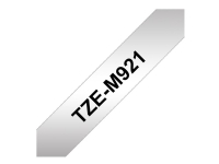 Brother TZe-M921 - Svart på matt silver - Rulle (0,9 cm x 8 m) 1 kassett(er) bandlaminat - för P-Touch PT-E100, E300, E500, E550, H100, P900, P950 P-Touch EDGE PT-P750
