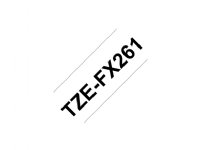 Brother TZe-FX261 - sort på hvid 36mm x 8m - fleksibel labeltape