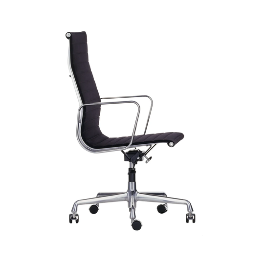 Vitra EA 119 kontorsstol polerad aluminium Hopsak nero