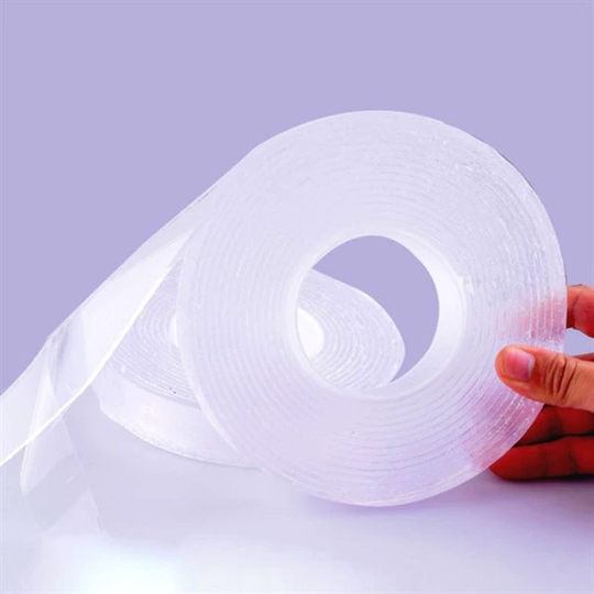 Transparent Dubbelhäftande Tejp 3x500cm 2-pack