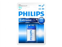 Philips ExtremeLife+ 6LR61E1B - Batteri 9V - alkaliskt