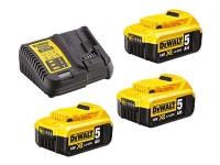 DeWALT DCB115P3 - Batteriladdare - Li-Ion - 5 Ah - 1 x batterier laddas - 4 A - för DeWALT DCB127, DCB181, DCB182, DCB183, DCB184