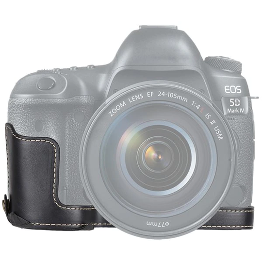 Underdelsskydd i PU läder till Canon EOS 5D Mark IV / 5D Mark III Svart