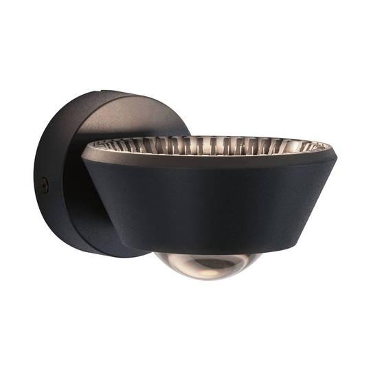 Paulmann Sabik LED-vägglampa up/down, svart