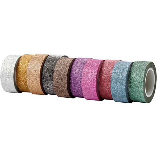 Tejp Washi Glitter Bredd 15 mm 10x6 m
