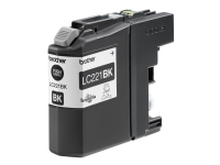Brother LC221BK - Svart - original - bläckpatron - för Brother DCP-J562DW, MFC-J480DW, MFC-J680DW, MFC-J880DW