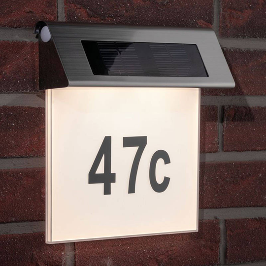 Paulmann soldriven husnummerlampa med LED, IP44