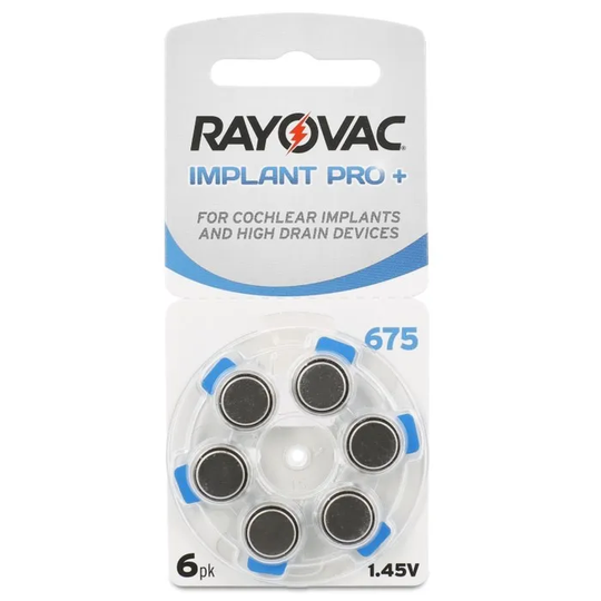 Rayovac Hörapparatsbatterier Blå 675P 6-pack