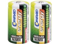 Conrad energy Endurance HR14 C-batteri R14 NiMH 4800 mAh 1.2 V 2 stk
