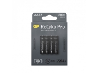 GP Batteries ReCyko Pro, Engångsbatteri, AAA, Nickel-metallhydrid (NiMH), 1,2 V, 4 styck, 800 mAh