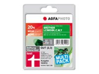 AgfaPhoto - 4-pack - 28 ml - svart, gul, cyan, magenta - kompatibel - bläckpatron (alternativ för: Brother LC985Y, Brother LC985BK, Brother LC985C, Brother LC985M, Brother LC985VALBP) - för Brother DCP-J125, DCP-J140, DCP-J315, DCP-J515, MFC-J220, MFC-J265, MFC-J410, MFC-J415