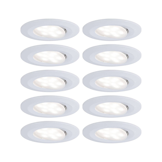 Paulmann LED-spot Calla 10-pack dimbar vit