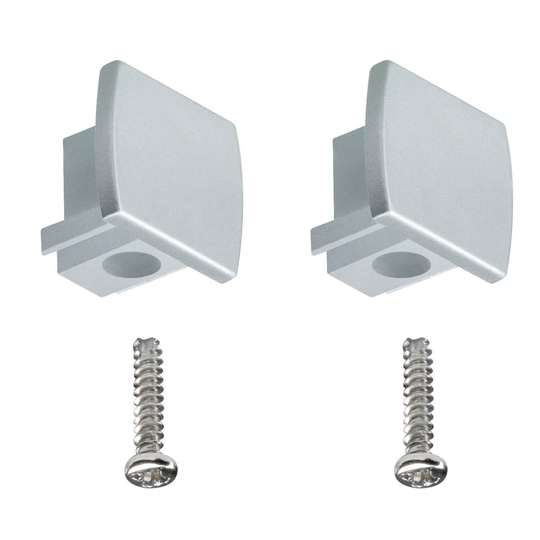 Paulmann URail ändhylsa 2-pack paket matt krom
