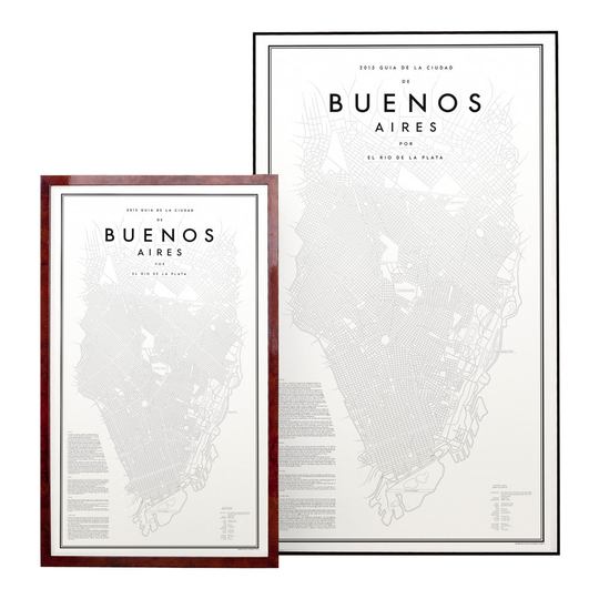 2015 Guide to Buenos Aires 42x70 cm