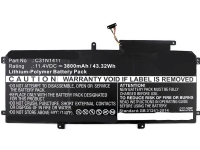 CoreParts - Batteri för bärbar dator - litiumpolymer - 3800 mAh - 43.3 Wh - svart - för ASUS UX30