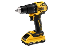 DeWALT DCD709D2T-QW - Slagborr/skruvdragare - sladdlös - 2 hastigheter - nyckellös chuck 13 mm - 65 N·m - 2 batterier - 18 V