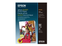 Epson Value - Blank - A4 (210 x 297 mm) - 183 g/m² - 50 ark fotopapper - för Epson L382, L386, L486 Expression Home HD XP-15000 Expression Premium XP-900