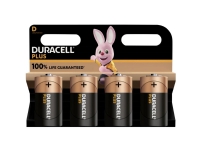 Duracell Plus-D K4 D-batteri Alkali-mangan 1.5 V 4 stk