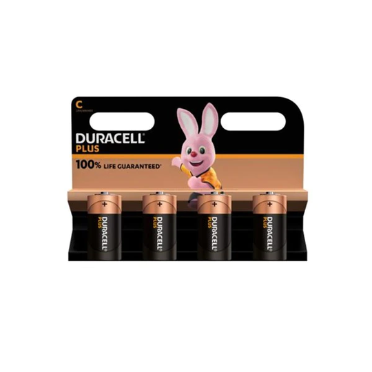 Duracell Plus Extra Life MN1400/LR14 Baby C 4-pack