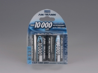 ANSMANN - Batteri 2 x D - NiMH - (uppladdningsbara) - 10000 mAh