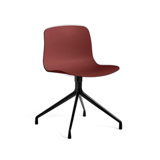 HAY About a Chair 10 kontorsstol brick, svart stativ