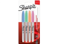 Marker Sharpie Fine Pastel 1,0 mm med 4 stk. ass. farver
