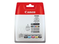 Canon PGI-580XL/CLI-581 - 5-pack - svart, gul, cyan, magenta, svartfärgad - bläckpatron - för PIXMA TS6251, TS6350, TS6351, TS705, TS8252, TS8350, TS8351, TS8352, TS9550, TS9551