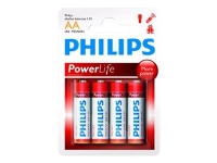 Philips Power Life LR6P4B - Batteri 4 x AA type - Alkalisk