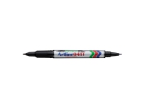 Marker Artline EK041t Twin tip, permanent, sort