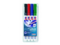 CD/DVD-marker Edding 8400, rund, etui a 4 farver