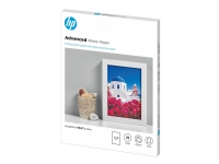 HP Advanced Glossy Photo Paper - Blank - 130 x 180 mm 25 ark fotopapper - för ENVY 50XX, 76XX ENVY Inspire 7920 Officejet 52XX, 80XX Photosmart B110, Wireless B110