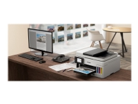 Canon MAXIFY GX6050 - Multifunktionsskrivare - färg - bläckstråle - påfyllbar - Legal (216 x 356 mm)/A4 (210 x 297 mm) (original) - A4/Legal (media) - upp till 24 ipm (bilder per minut) (utskrift) - 350 ark - USB 2.0, LAN, Wi-Fi(n), USB-värd