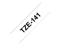 Brother TZe-141 - sort på klar 18mm x 8m