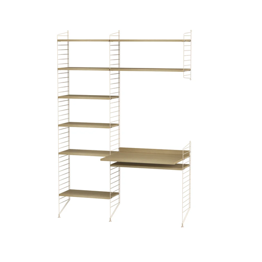 String Stringhylla kontor ek & beige - Kombination G