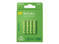 GP ReCyko - Batteri 4 x AAA - NiMH - (uppladdningsbara) - 850 mAh