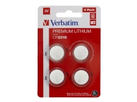 Verbatim - Batteri 4 x CR2016 - Li