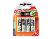 ANSMANN - Batteri 4 x AA-typ - NiMH - (uppladdningsbara) - 2500 mAh
