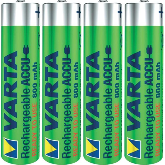 VARTA uppladdningsbart batteri AAA Micro 800mAh 4-pack