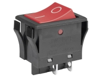 NKK Switches Vippekontakt JWL21RA1A 250 V/AC 16 A 2 x Off/On Klikkende 1 stk