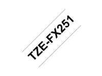 Brother TZFX251 - Svart på vitt - Rulle ( 2,4 cm x 8 m) flexibel tape - för Brother PT-D600 P-Touch PT-3600, D610, D800, E550, P750, P900, P950 P-Touch EDGE PT-P750