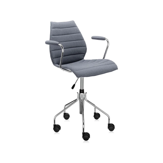 Kartell Maui Soft kontorsstol tyg grey