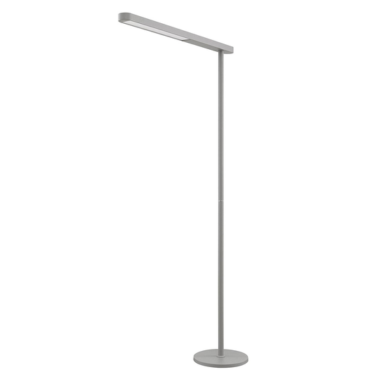 Prios Jalima LED-golvlampa till kontor, silver