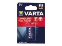 Varta Longlife Max Power 4722 - Batteri 9V - alkaliskt