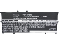 CoreParts - Batteri för bärbar dator - litiumpolymer - 3150 mAh - 47.3 Wh - svart - för Sony VAIO Fit 14A