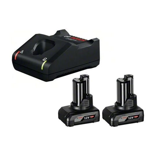 Bosch GBA 2x 12V 6,0Ah Batteri & Laddare