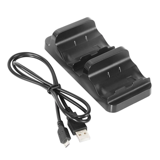 Laddstation och batterier med batteriluckor till två handkontroller för Xbox Series S/X