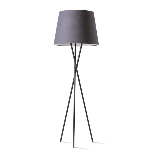 Ozonos Hailey AC- 1 Plus golvlampa svart/kol