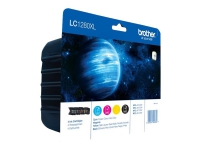 Brother LC1280XL Value Pack - 4-pack - svart, gul, cyan, magenta - original - bläckpatron - för Brother MFC-J5910DW, MFC-J6510DW, MFC-J6710DW, MFC-J6910DW