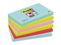 Post-it Post-It 6556SMI 127 mm x 76 mm Turkis, Neongrøn, Neonpink, Valmuerød 540 Blad